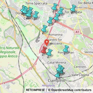Mappa Via Pietro Crostarosa, 00173 Roma RM, Italia (2.8655)