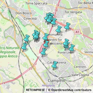 Mappa Via Pietro Crostarosa, 00173 Roma RM, Italia (1.803)