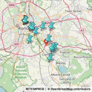 Mappa Via Pietro Crostarosa, 00173 Roma RM, Italia (7.41813)