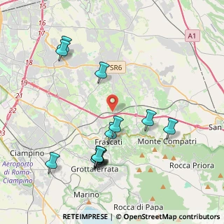 Mappa Via Colle dello Stinco, 00044 Frascati RM, Italia (4.52308)