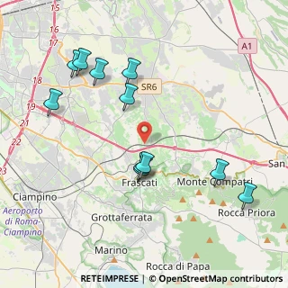 Mappa Via Colle dello Stinco, 00044 Frascati RM, Italia (4.49364)