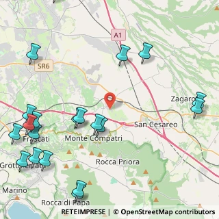 Mappa Via Benedetto Croce, 00030 Colonna RM, Italia (6.504)