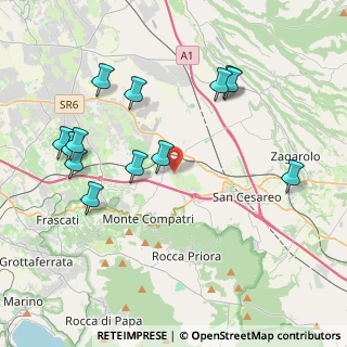 Mappa Via Benedetto Croce, 00030 Colonna RM, Italia (4.63615)