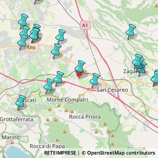 Mappa Via Benedetto Croce, 00030 Colonna RM, Italia (6.2405)