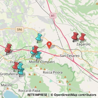 Mappa Via Benedetto Croce, 00030 Colonna RM, Italia (5.51417)