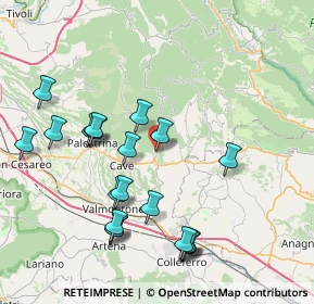 Mappa Via Antonio Andreani, 00030 Genazzano RM, Italia (8.8925)