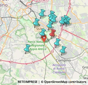 Mappa Via Bisignano, 00178 Roma RM, Italia (3.50429)