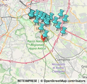 Mappa Via Bisignano, 00178 Roma RM, Italia (3.719)