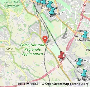 Mappa Via Bisignano, 00178 Roma RM, Italia (3.58846)