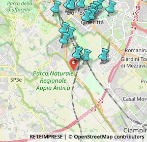Mappa Via Bisignano, 00178 Roma RM, Italia (2.41895)