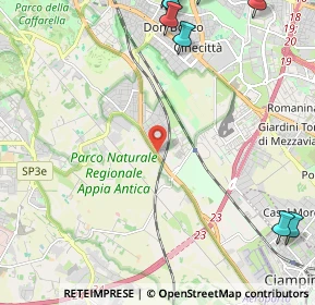 Mappa Via Bisignano, 00178 Roma RM, Italia (3.81455)