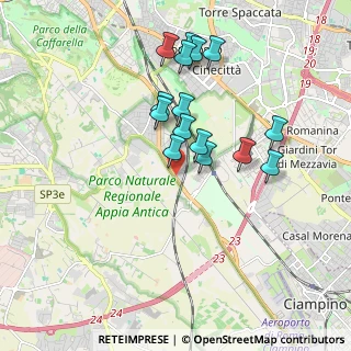 Mappa Via Bisignano, 00178 Roma RM, Italia (1.758)