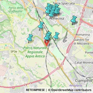 Mappa Via Bisignano, 00178 Roma RM, Italia (2.55944)