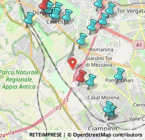 Mappa Via Giovanni Silvagni, 00178 Roma RM, Italia (2.888)