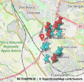 Mappa Via Giovanni Silvagni, 00178 Roma RM, Italia (1.611)