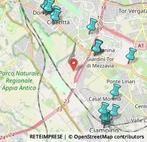Mappa Via Giovanni Silvagni, 00178 Roma RM, Italia (2.91118)