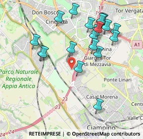 Mappa Via Giovanni Silvagni, 00178 Roma RM, Italia (2.2135)