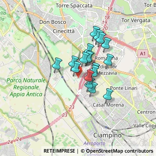 Mappa Via Giovanni Silvagni, 00178 Roma RM, Italia (1.27556)