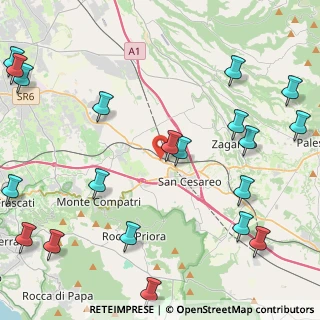 Mappa Via del Tonale, 00030 San Cesareo RM, Italia (6.4705)