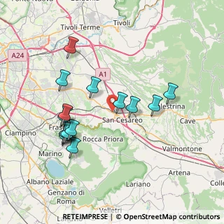 Mappa Via del Tonale, 00030 San Cesareo RM, Italia (7.89)