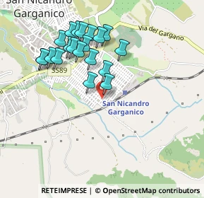 Mappa Via Nicandro Giagnorio, 71015 San Nicandro Garganico FG, Italia (0.484)