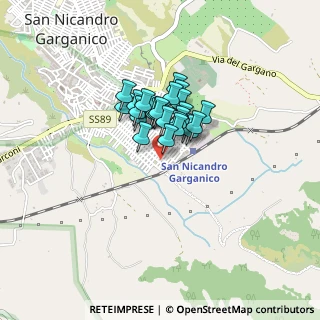 Mappa Via Nicandro Giagnorio, 71015 San Nicandro Garganico FG, Italia (0.24615)