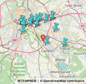 Mappa Via Joan Miró, 00178 Roma RM, Italia (7.85611)