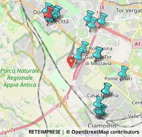 Mappa Via Joan Miró, 00178 Roma RM, Italia (2.545)