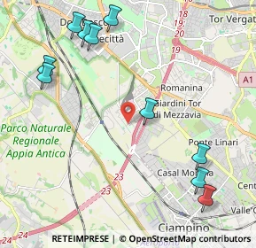 Mappa Via Joan Miró, 00178 Roma RM, Italia (3.09833)