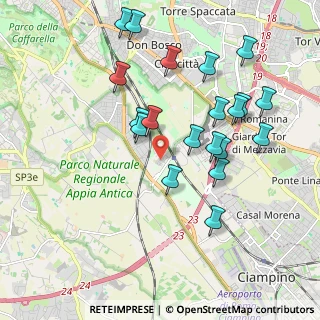 Mappa Viale Diamante, 00178 Roma RM, Italia (2.089)