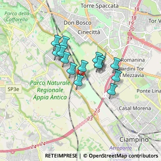 Mappa Viale Diamante, 00178 Roma RM, Italia (1.37786)
