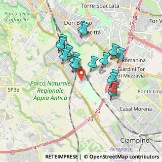 Mappa Viale Diamante, 00178 Roma RM, Italia (1.669)
