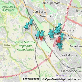 Mappa Via Marcellinara, 00178 Roma RM, Italia (1.67333)