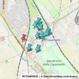 Mappa Via Serrastretta, 00178 Roma RM, Italia (0.3087)