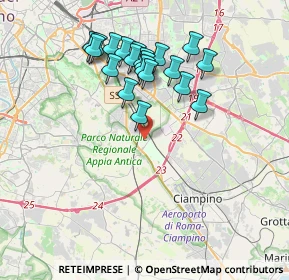 Mappa Via Serrastretta, 00178 Roma RM, Italia (3.7285)