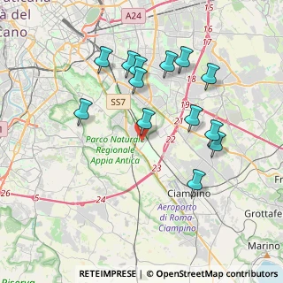 Mappa Via Serrastretta, 00178 Roma RM, Italia (3.99462)