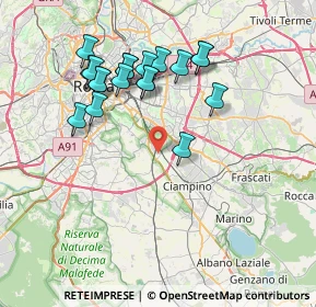 Mappa Via Marcellinara, 00178 Roma RM, Italia (7.81737)