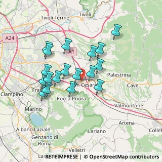 Mappa Centro Commerciale La Noce, 00030 San Cesareo RM, Italia (6.68778)