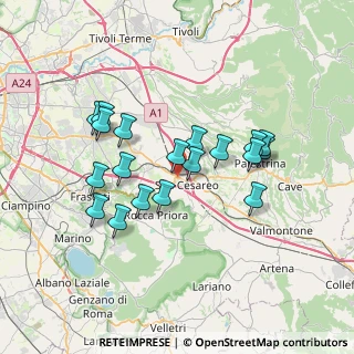 Mappa Centro Commerciale La Noce, 00030 San Cesareo RM, Italia (6.71263)