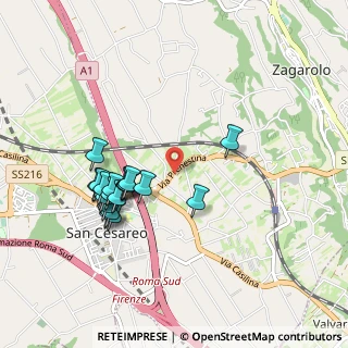 Mappa Via Colle Ara della Signora, 00030 San Cesareo RM, Italia (0.9565)