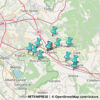 Mappa Via Colle Ara della Signora, 00030 San Cesareo RM, Italia (5.81167)