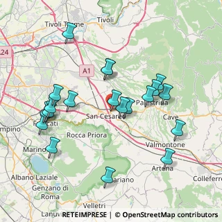 Mappa Via Colle Ara della Signora, 00030 San Cesareo RM, Italia (8.437)