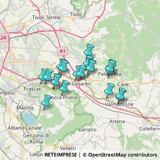Mappa Via Colle Ara della Signora, 00030 San Cesareo RM, Italia (5.8045)