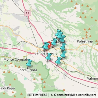 Mappa Via Colle Ara della Signora, 00030 San Cesareo RM, Italia (2.43545)