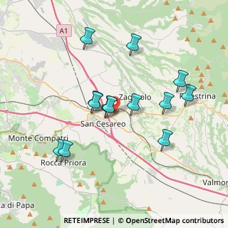 Mappa Via Colle Ara della Signora, 00030 San Cesareo RM, Italia (3.72154)