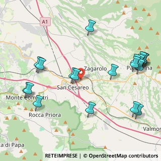 Mappa Via Colle Ara della Signora, 00030 San Cesareo RM, Italia (5.557)