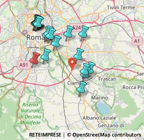 Mappa Circonvallazione Orientale, 00178 Roma RM, Italia (8.2785)
