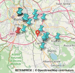 Mappa Circonvallazione Orientale, 00178 Roma RM, Italia (7.8735)