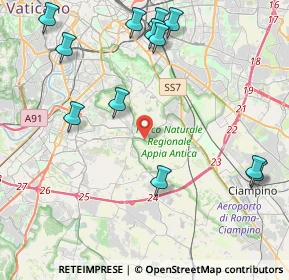 Mappa Via Evodia, 00178 Roma RM, Italia (5.4325)