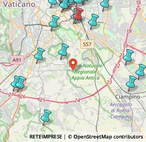 Mappa Via Evodia, 00178 Roma RM, Italia (6.2545)
